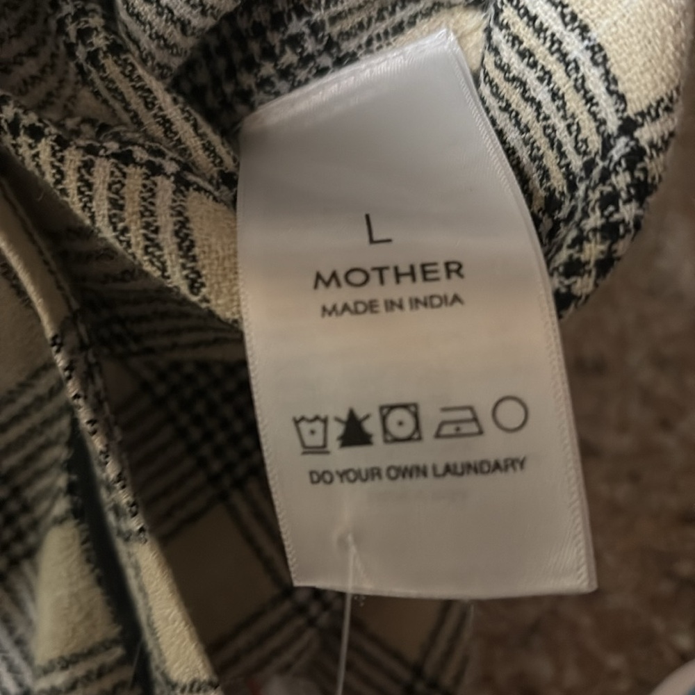NWT Mother The Out Skirts Plaid Skirt with pockets fits probably closer to a M - Picture 7 of 8